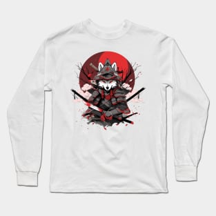 samurai dog Long Sleeve T-Shirt